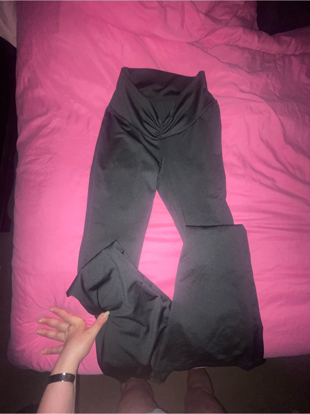 Lycra Black flare pants